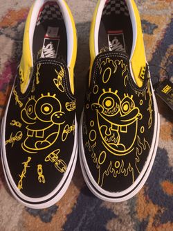 Vans X SpongeBob Gigliotti Skate Slip Ons