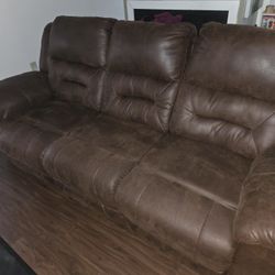 Reclining Couch And Loveseat Set