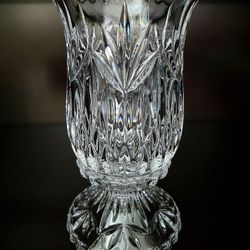 Princess House Royal Highlights Lead Crystal Hurricane Candle Lamp