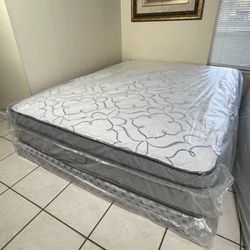 New Queen 12 Inch Pillowtop Set! FREE SAME DAY DELIVERY 