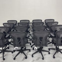 🔥BRAND NEW HERMAN MILLER REMASTERED AERON CHAIRS SIZE B FULLY LOADED WITH POSTURE-FIT SL!🔥