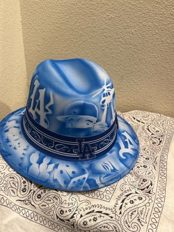 LA Dodgers Airbrushed Fedora Hat
