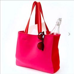 NWT.  Summersalt Pink/Red Beach Pool Tote New NWT Neoprene