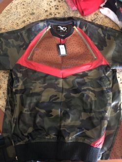 Frost originals camo and leather top