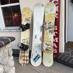 3 Used Snowboards