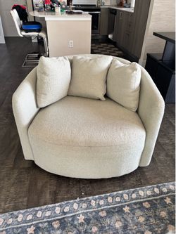 Accent Swivel Chair (light sage color)