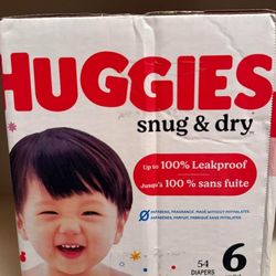 Size 6 Huggies Diapers