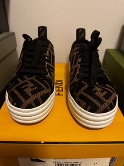 Fendi Logo Platform Sneakers