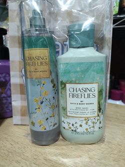 Bath & body works chasing fireflies set $18