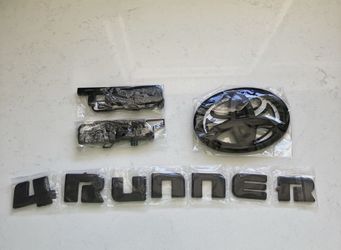 Fits 2010-2022 TOYOTA 4RUNNER TRD OFF ROAD BLACKOUT EMBLEM OVERLAY KIT GENUINE 