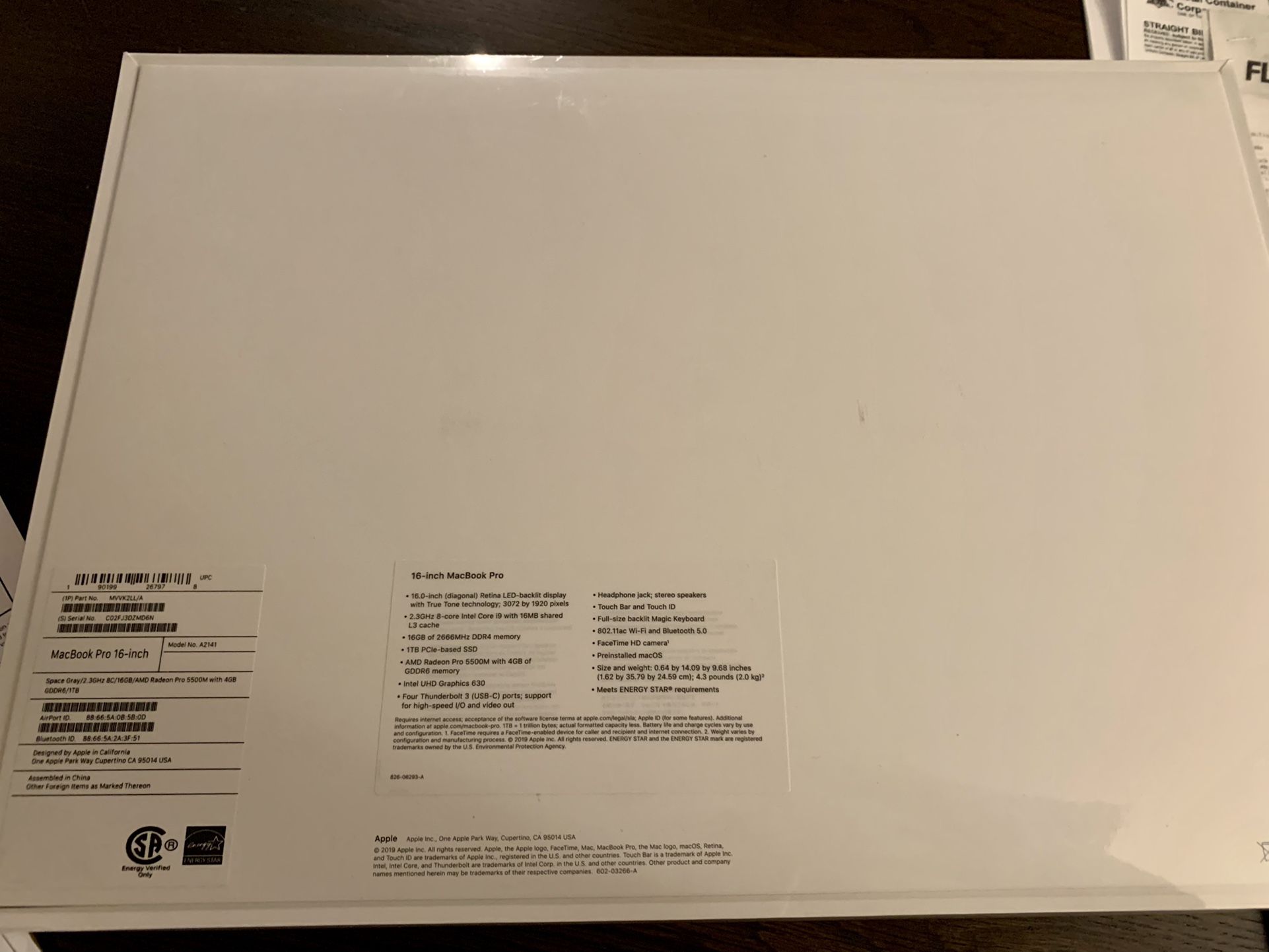 Apple Macbook Pro 16-inch 1TB Space Grey