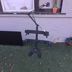 4 Monitor Stand And 40" Hisense Smart Tv.