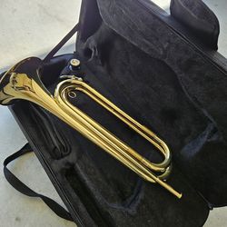 Lacquered G Bugle With Case and Mouthpiece