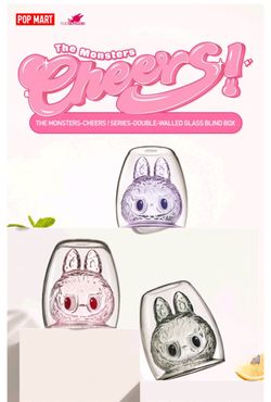 THE MONSTERS-CHEERS ! SERIES-Double-walled Glass Blind Box
