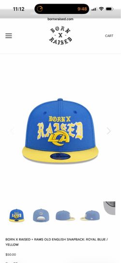 Born x Raised x LA Rams New Era Snapback Hat
