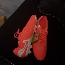 NIKE MEN'S TIEMPO LEGEND 10 ELITE FG HOT LAVA/WHITE