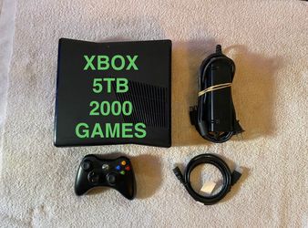 XBOX 360 and 5TB HARD Drive Loaded with 2000 XBOX Games
