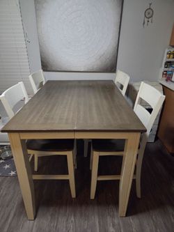 Counter height dinning table