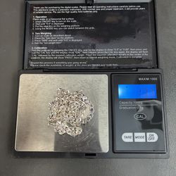 Virgin Mary Real Sliver Cuban Chain 