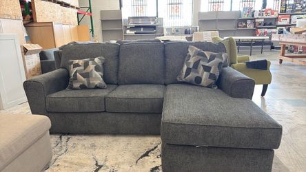 Gray Sectional Sofa with Chaise