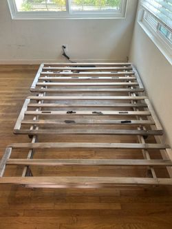 Wooden bed frame