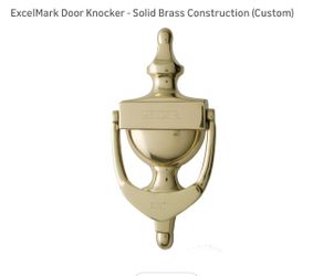 Door Knocker - Solid Brass Construction
