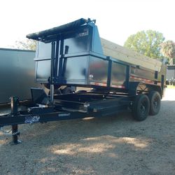 AMP 7 × 14 Buildable Side Dump Trailer 14k