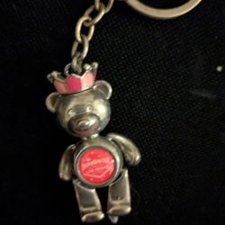 cute Las Vegas  princess teddy bear keychain