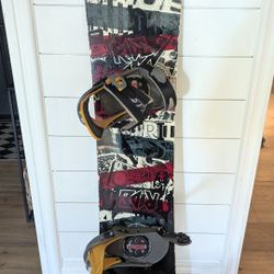 Ride 156 Snowboard W Broken Bindings MED