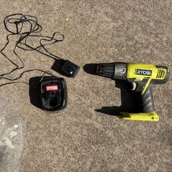 RYOBI Drill And Charger NO BATTERY Used: Good Condition
