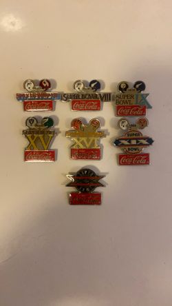 Coca Cola Super Bowl Pins.