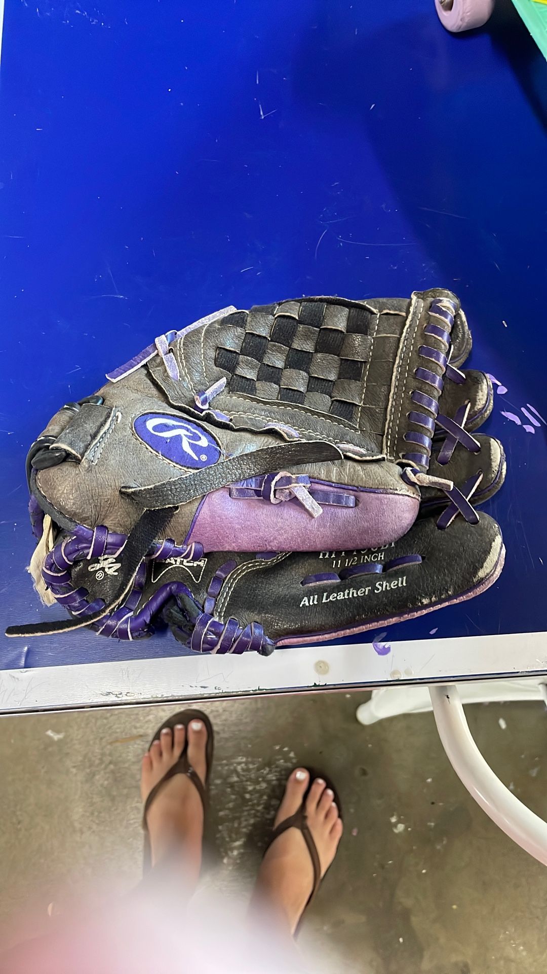 Rawlings Purple Softball Glove