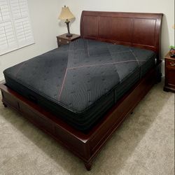 BeatyRest Black King Size Mattress 12” Thick Extra Firm – Direct from Factory, Sealed in Plastic Ready for Same-Day Delivery!