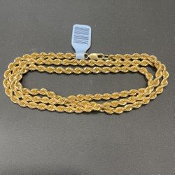 Chain 14kt Rope Solid 