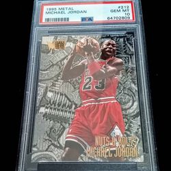 Michael Jordan Metal Nuts & Bolts Basketball Graded Card
