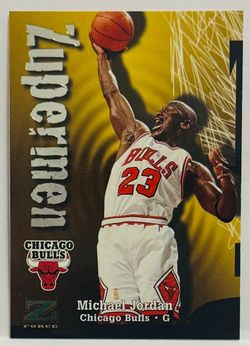 1997-98 Skybox Z-Force Michael Jordan Zupermen #190 Chicago Bulls Legend HOF