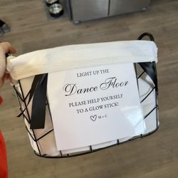 Wedding Glow Sticks Basket