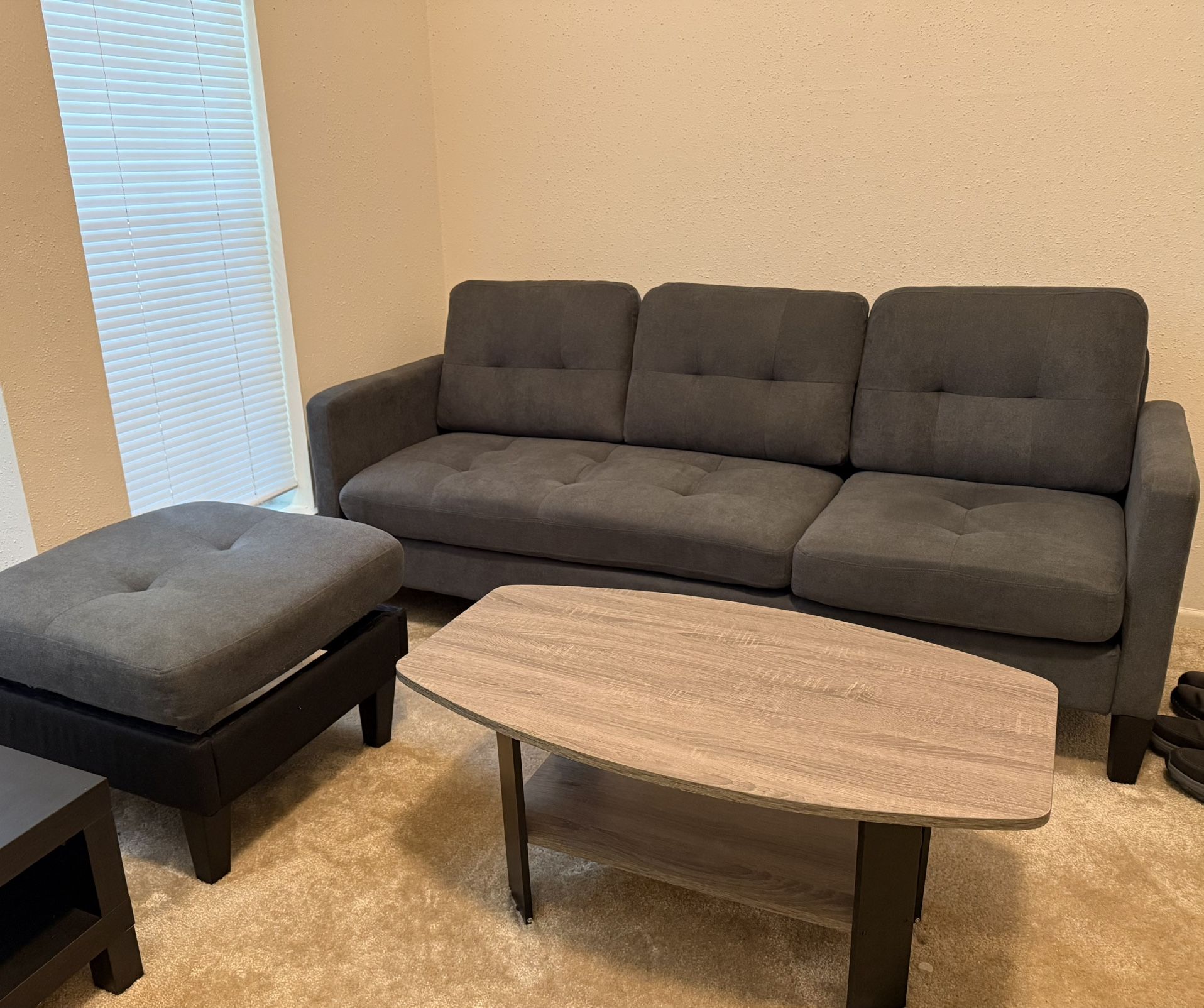 Sofa 2 Pice And Coffee Table