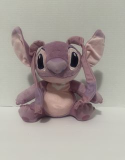 Disney World Parks Lilo and Stitch Pink Angel Plush Stuffed Animal 8" Tall