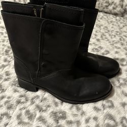 Black BCBG Leather Boots