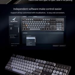 Durgod Taurus K310 Mechanical Keyboard 104 keycaps

