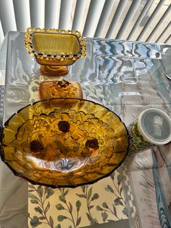 Glass Amber Dishes
