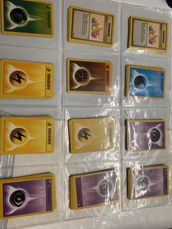 Pokemon trainer and energy cards mint