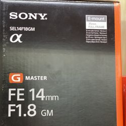 Sony FE 14mm F1.8 Gm Lens