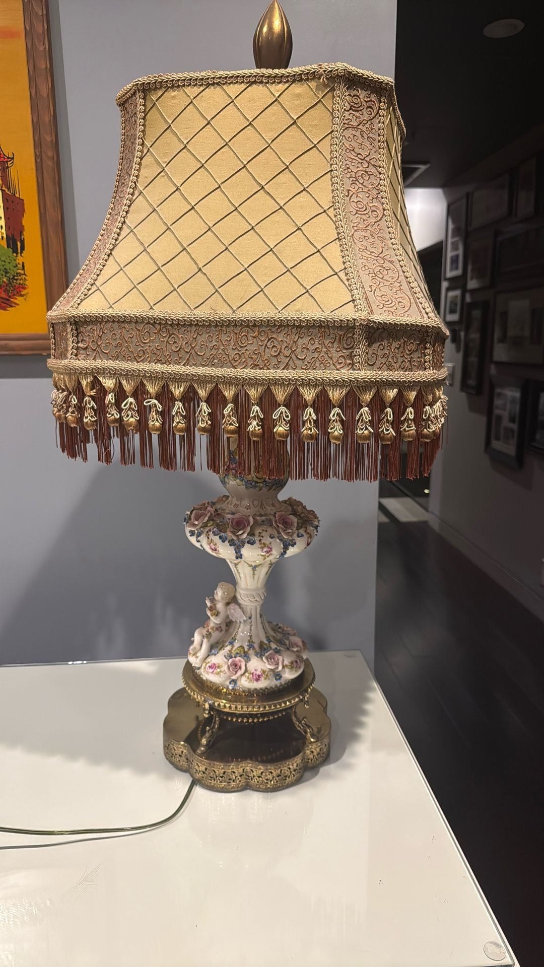Capodimonte Antique Porcelain Lamp Works