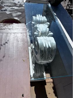 Free Outdoor Glass Console Table