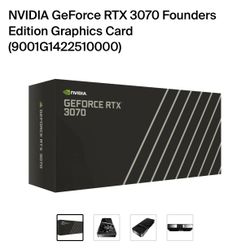 NVIDIA GeForce RTX 3070 Founders Edition Graphics Card (9001G1(contact info removed)00) And 