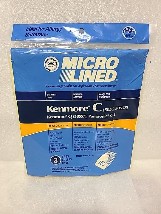 Kenmore Canister Type C Vacuum Bags For 5055, 50558 and Q 50557, Panasonic C-5