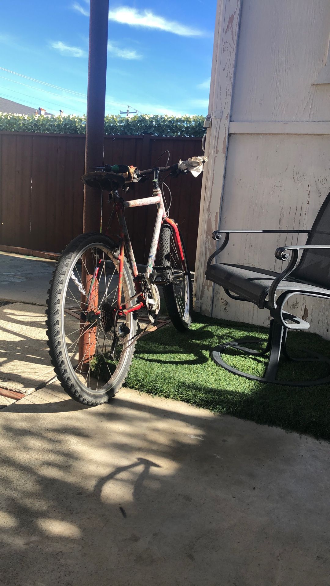 Bike paint it with multiple colors