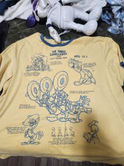Disney Three Caballeros Yellow Short Sleeve